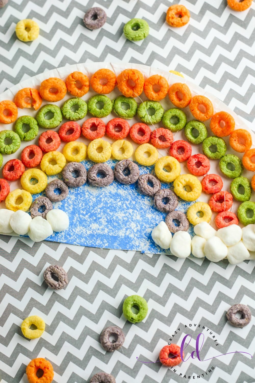 Cereal Rainbow Craft for Kids