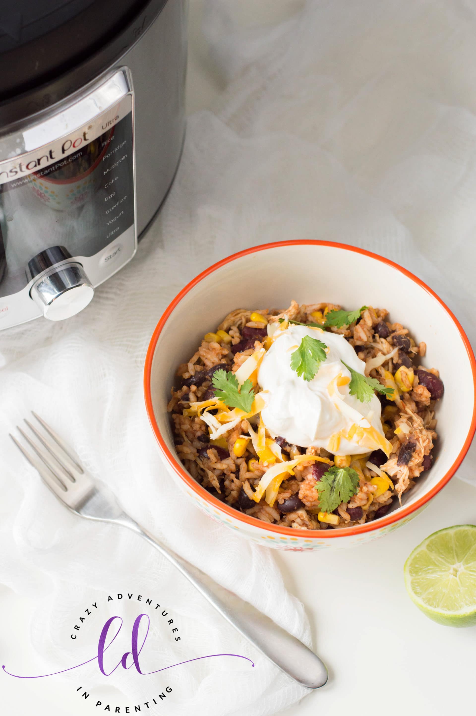 Easy Instant Pot Chicken Taco Bowl Recipe