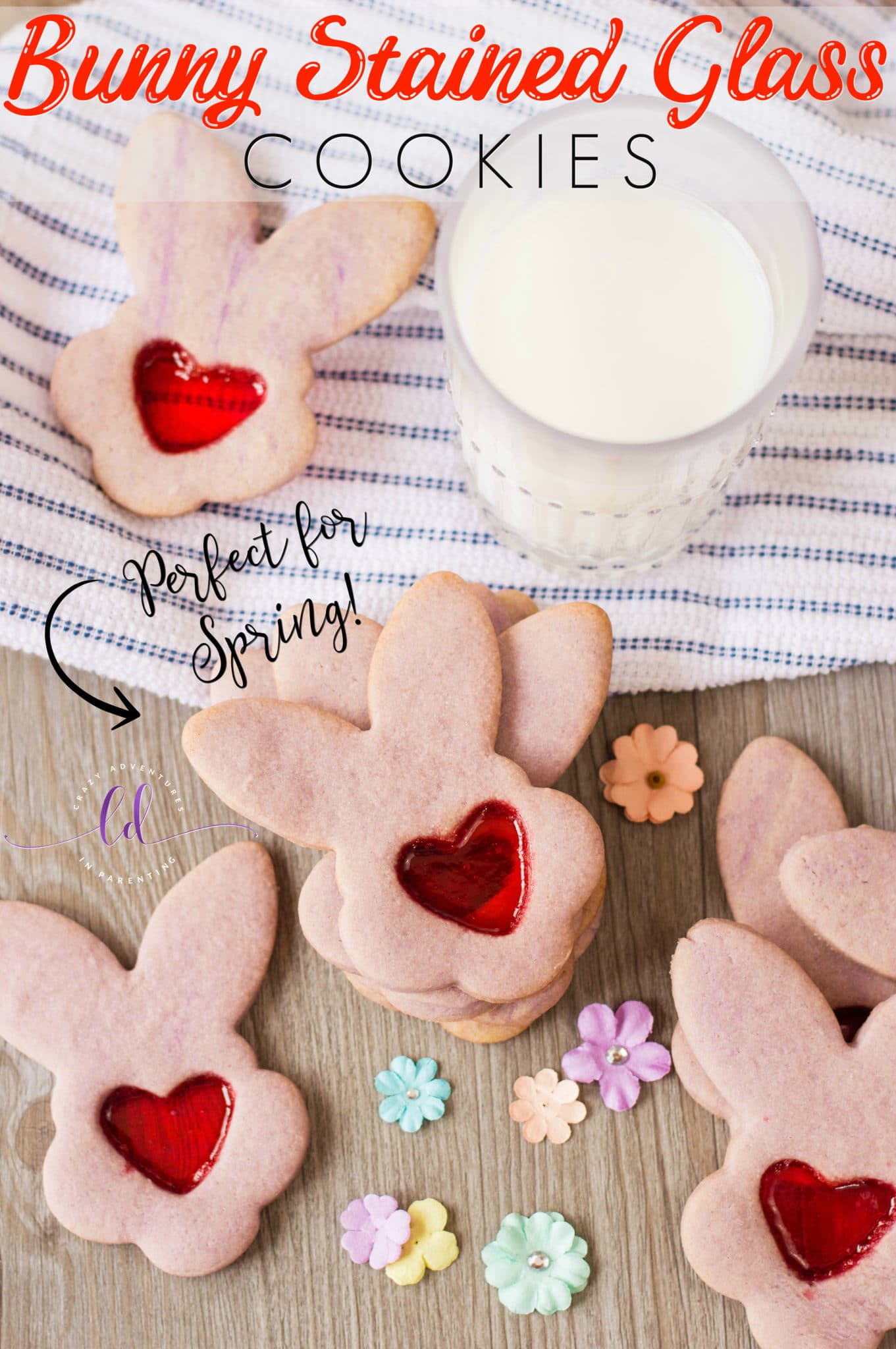 Bunny Stained Glass Cookies - Perfect for Spring