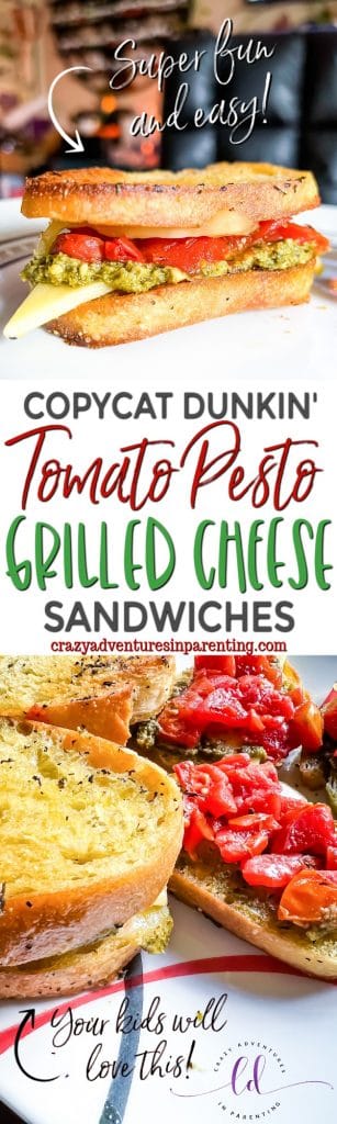 Copycat Dunkin' Tomato Pesto Grilled Cheese Sandwiches Recipe